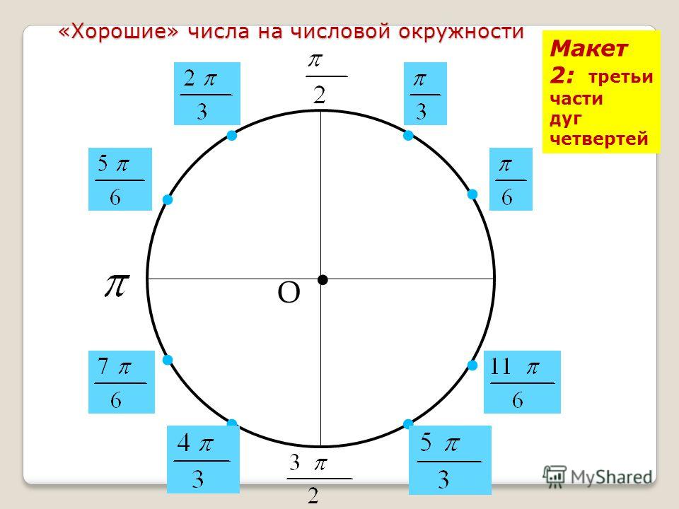 Обозначьте на числовой. Числовая единичная окружность 10 класс. Числовая окружность макет 1 и 2. Числа на числовой окружности. Четверти числовой окружности.