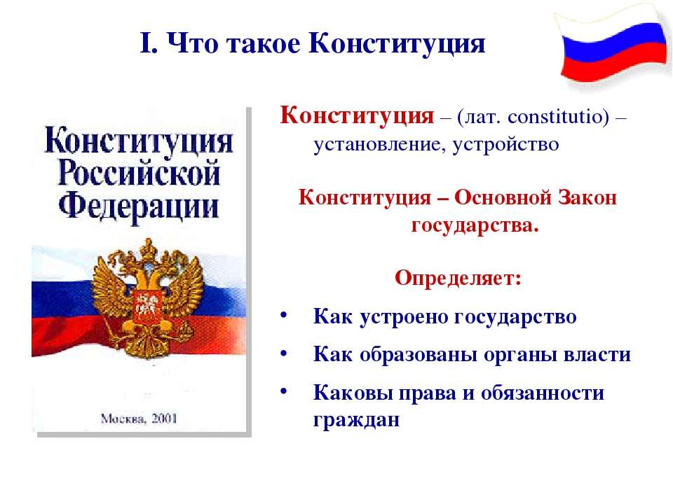 Написание проекта конституции россии