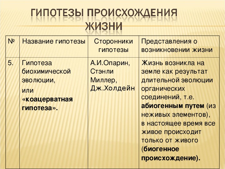 Составьте план сообщения о гипотезах происхождения эукариот