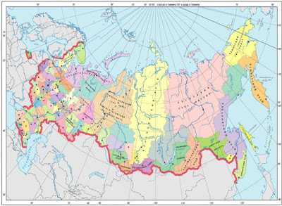 Карта минералов россии