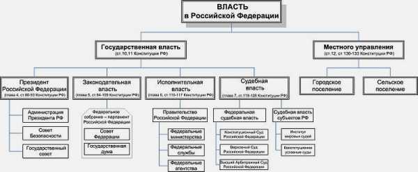 Схему взаимодействия ветвей государственной власти